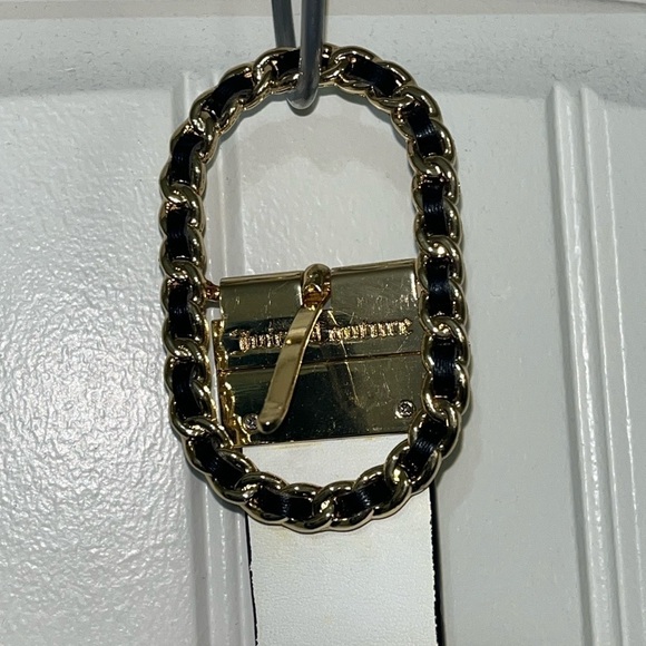 Juicy Couture Women’s Belt White & Black with Buckle, approx 36.5in or 3.5 ft main image 6